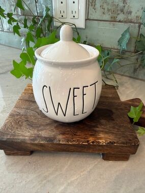 Rae Dunn White Ceramic 'SWEET' Canister with Lid